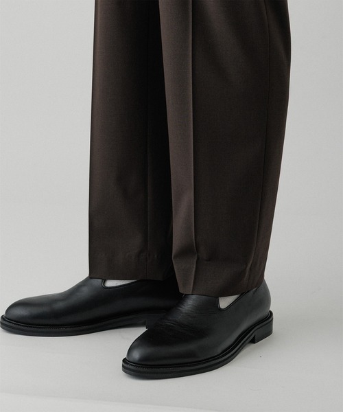 ADAM ET ROPE'（アダムエロペ）の「テーパード スラックス / セットアップ対応（スラックス・メンズ・ブラック/ダークブラウン/ブラウン系その他3・L/M/S）」の21枚目の写真