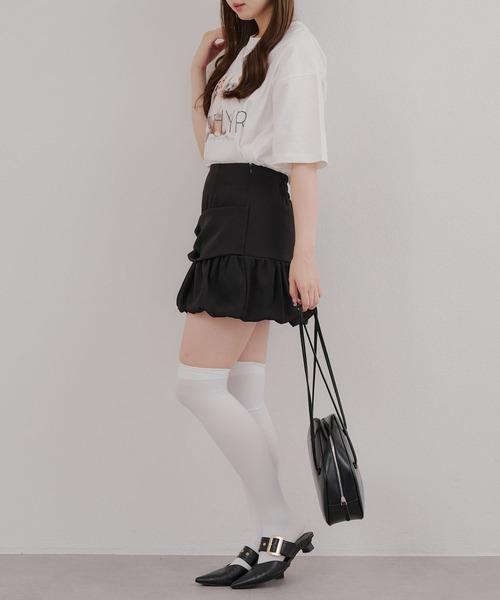 Another Branch olive des olive(アナザーブランチオリーブデオリーブ)の「犬メガネBigT(Tシャツ/カットソー・レディース・パープル/ネイビー/オフホワイト・FREE)」の11枚目の写真
