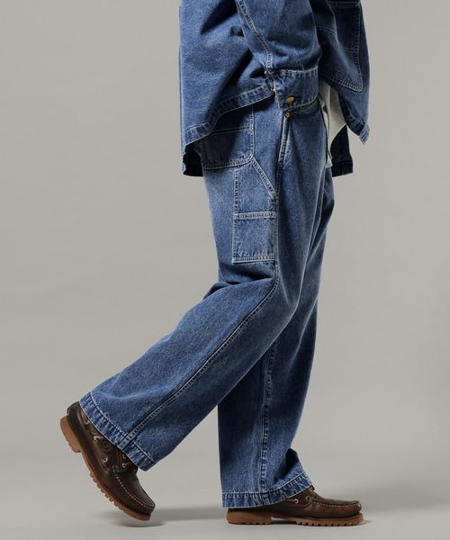 RAGEBLUE（レイジブルー）の「タックペインターダック/デニムパンツ（デニムパンツ・メンズ・ネイビー/グレー/ブルー/ブラック・SMALL/MEDIUM/LARGE）」の4枚目の写真