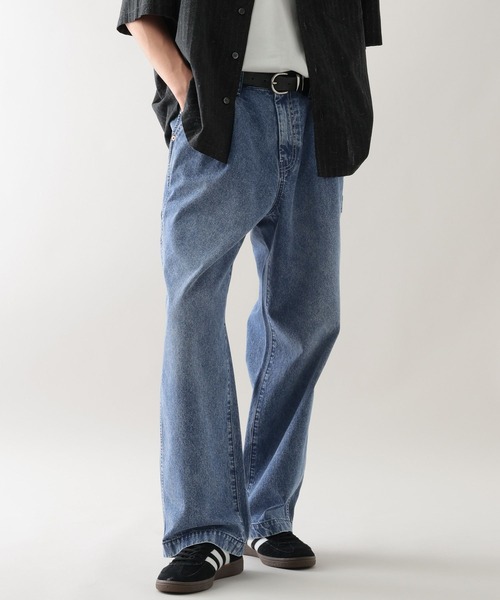 RAGEBLUE（レイジブルー）の「タックペインターダック/デニムパンツ（デニムパンツ・メンズ・ネイビー/グレー/ブルー/ブラック・SMALL/MEDIUM/LARGE）」の22枚目の写真