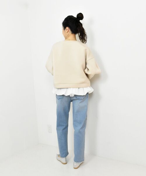 le.coeur blanc(ルクールブラン)の「TORRAZZO DONNAバルーン裾トップス(Tシャツ/カットソー・レディース・ベージュ/グレー・38)」の10枚目の写真