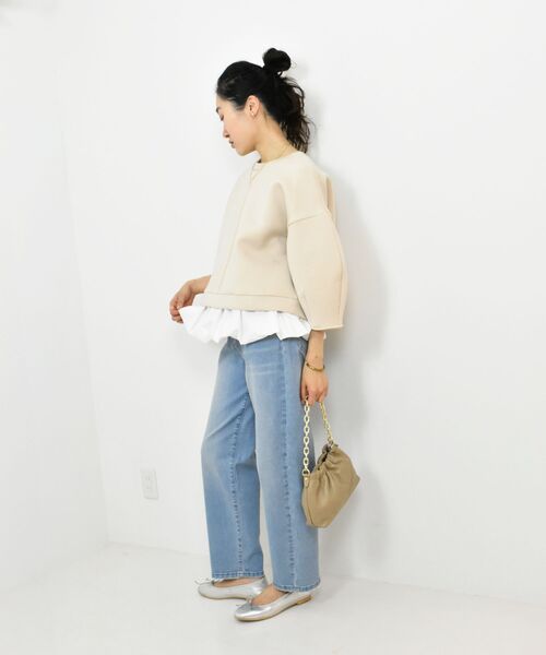 le.coeur blanc(ルクールブラン)の「TORRAZZO DONNAバルーン裾トップス(Tシャツ/カットソー・レディース・ベージュ/グレー・38)」の11枚目の写真