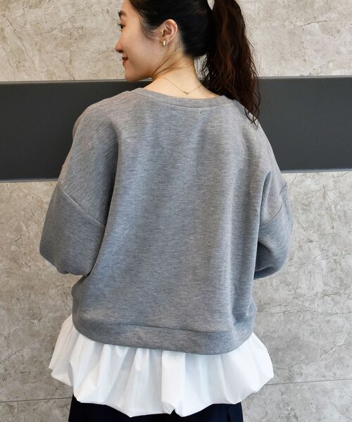 le.coeur blanc(ルクールブラン)の「TORRAZZO DONNAバルーン裾トップス(Tシャツ/カットソー・レディース・ベージュ/グレー・38)」の15枚目の写真