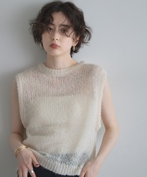 【ZOZO限定】モヘアタッチシアーベスト