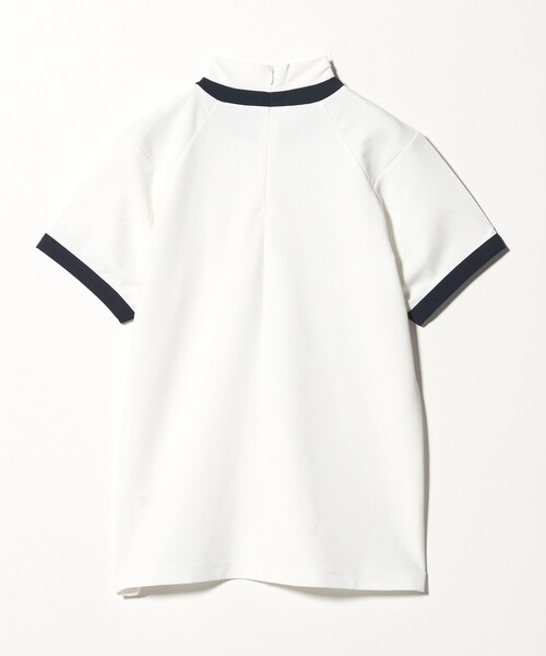 UNITED ARROWS GOLF ポロシャツ L ホワイト メンズ マイクロボーダー ポロシャツ（ポロシャツ）｜UNITED