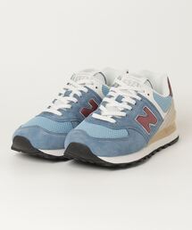 【週末セール★新品 】ニューバランス　574 24㎝ BLUE U574ESE Qoo10] new balance ニューバランス 574 スニーカーユニセ