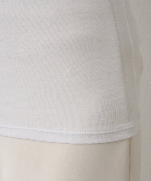 Whim Gazette（ウィムガゼット）の「フライスプルオーバー（Tシャツ/カットソー・レディース・オフホワイト/ブラック/ライトベージュ・FREE）」の8枚目の写真