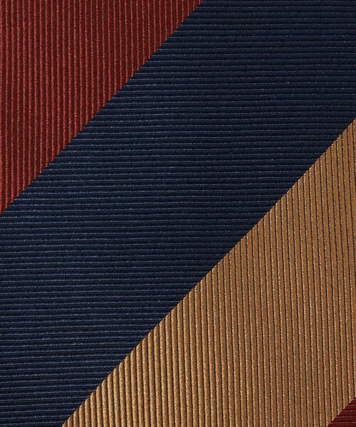 green label relaxing(グリーンレーベルリラクシング)の「GLR シルク① 8.0cm ストライプ1 ネクタイ(ネクタイ・メンズ・ネイビー/ベージュ・FREE)」の5枚目の写真