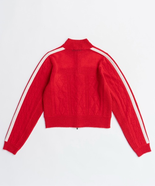 25AW PRE-ORDER】Openwork Knit Track Jacket/透かし編みニット