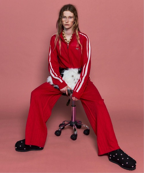 Openwork Knit Track Jacket/透かし編みニットトラックジャケット