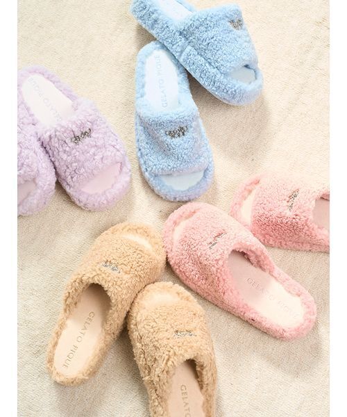 ボアルームシューズ（ルームシューズ/スリッパ）｜gelato pique