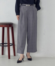 COMME CA ISM | 【美しいベーシックパンツ】ポリエステルレーヨンストレッチ　ワイドパンツ(その他パンツ)
