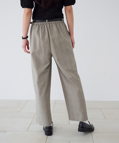 COMME CA ISM（コムサイズム）の「【美しいベーシックパンツ】ポリエステルレーヨンストレッチ　ワイドパンツ（その他パンツ・レディース・ブラック/ベージュ系その他/グレー系その他/チャコール・LARGE/MEDIUM/SMALL/X-SMALL/X-LARGE）」の10枚目の写真