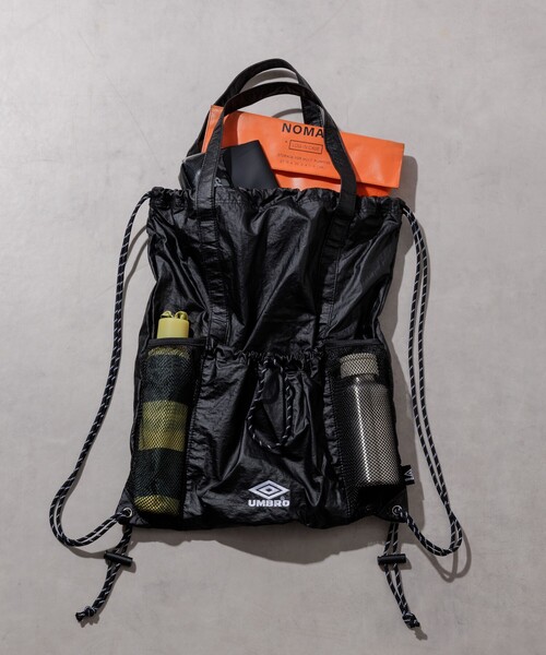 FREAK'S STORE（フリークスストア）の「UMBRO × FREAK'S STORE/アンブロ 別注 レザレット ナップザック/ A4サイズ / レザーライクリュック / バックパック（バックパック/リュック・レディース・ブラウン/ブラック・ONE SIZE）」の11枚目の写真