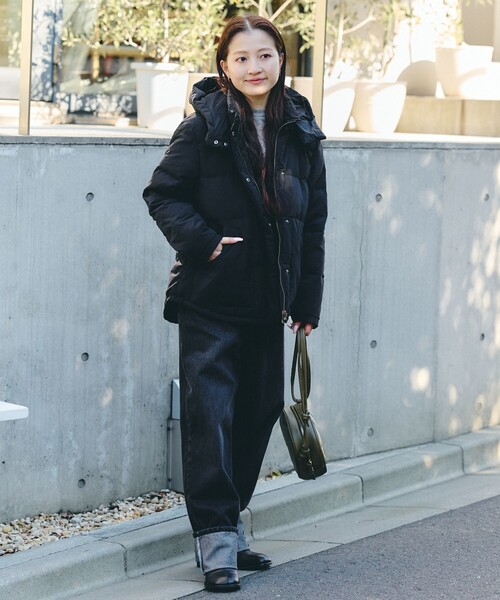 リバーシブル フード付き ダウン ジャケット（ダウンジャケット/コート