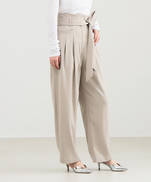 Demi-Luxe BEAMS（デミルクス ビームス）の「【1/15再値下げ】ベルテッド カルゼ パンツ（その他パンツ・レディース・ブラック/ベージュ・36/38）」の12枚目の写真