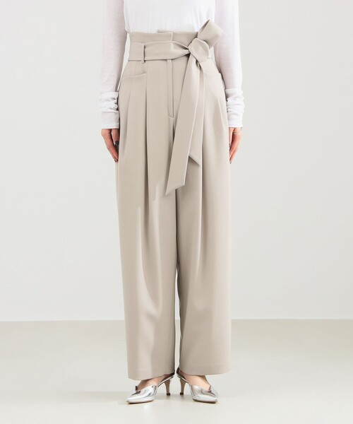 Demi-Luxe BEAMS（デミルクス ビームス）の「【1/15再値下げ】ベルテッド カルゼ パンツ（その他パンツ・レディース・ブラック/ベージュ・36/38）」の13枚目の写真