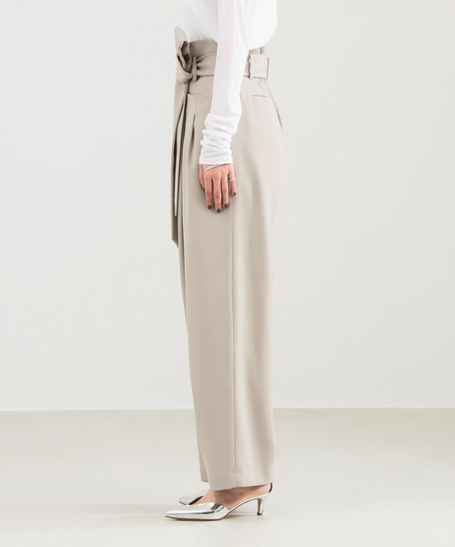 Demi-Luxe BEAMS（デミルクス ビームス）の「【1/15再値下げ】ベルテッド カルゼ パンツ（その他パンツ・レディース・ブラック/ベージュ・36/38）」の14枚目の写真