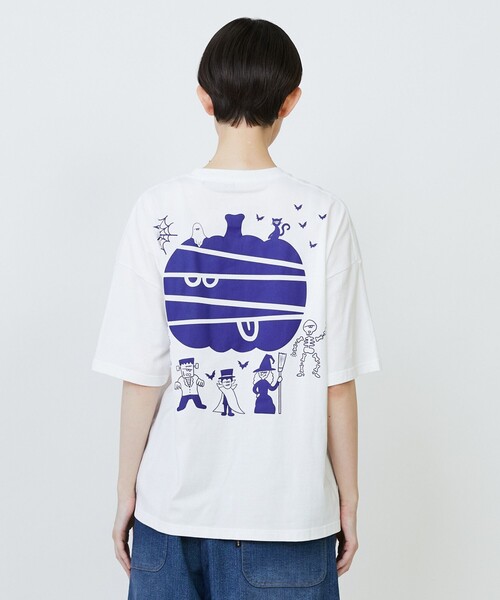 FRAPBOIS(フラボア)の「SPOTハロウィンT(Tシャツ/カットソー・レディース・ホワイト/ブラック・1/2)」の10枚目の写真