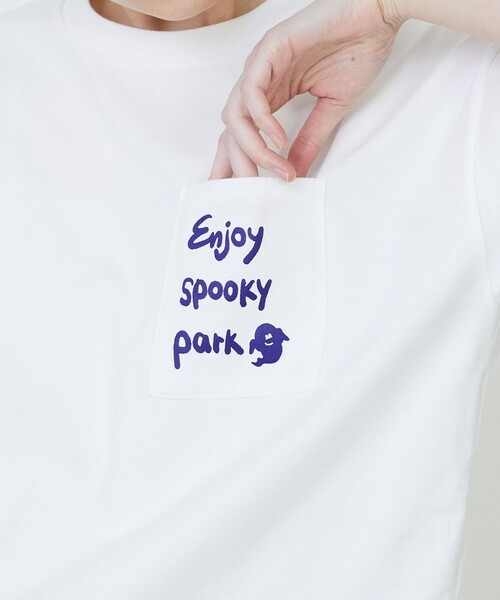 FRAPBOIS(フラボア)の「SPOTハロウィンT(Tシャツ/カットソー・レディース・ホワイト/ブラック・1/2)」の12枚目の写真