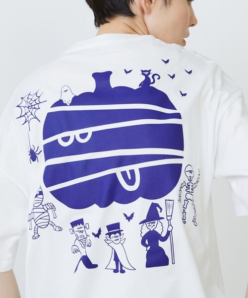 FRAPBOIS(フラボア)の「SPOTハロウィンT(Tシャツ/カットソー・レディース・ホワイト/ブラック・1/2)」の13枚目の写真