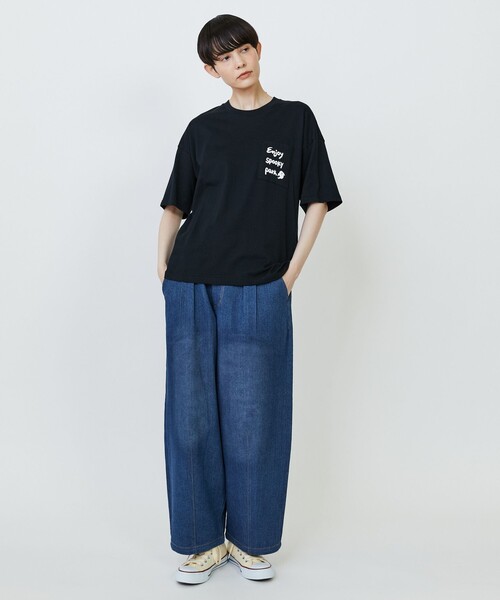 FRAPBOIS(フラボア)の「SPOTハロウィンT(Tシャツ/カットソー・レディース・ホワイト/ブラック・1/2)」の5枚目の写真