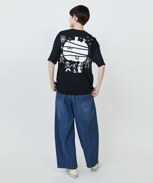 FRAPBOIS(フラボア)の「SPOTハロウィンT(Tシャツ/カットソー・レディース・ホワイト/ブラック・1/2)」の7枚目の写真