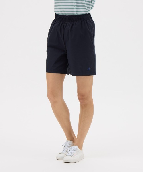 le coq sportif(ルコックスポルティフ)の「【ルコックスポルティフ】水陸両用/撥水/ストレッチUVカットショートパンツ(その他パンツ・レディース・ネイビー・S/M/L/XL)」の2枚目の写真