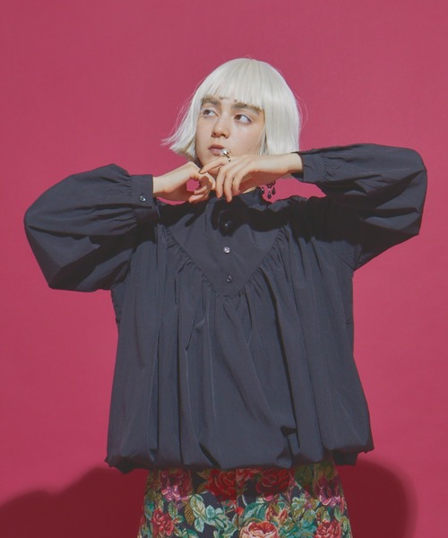 manana suerte（マニャーナスエルテ）の「バルーンブラウス（シャツ/ブラウス・レディース・ブラック/ホワイト・FREE）」の18枚目の写真