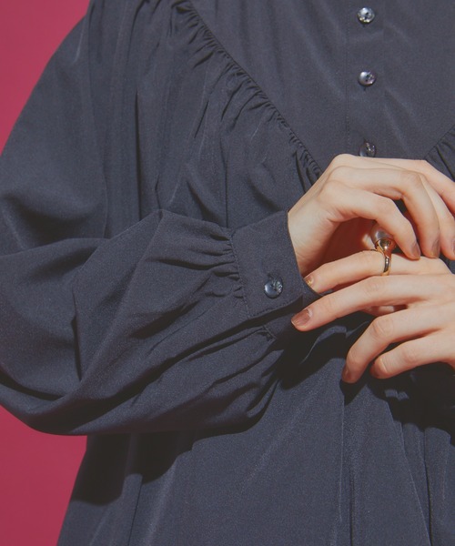 manana suerte（マニャーナスエルテ）の「バルーンブラウス（シャツ/ブラウス・レディース・ブラック/ホワイト・FREE）」の20枚目の写真