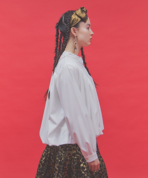 manana suerte（マニャーナスエルテ）の「バルーンブラウス（シャツ/ブラウス・レディース・ブラック/ホワイト・FREE）」の7枚目の写真