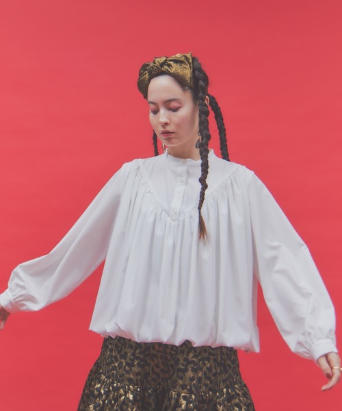 manana suerte（マニャーナスエルテ）の「バルーンブラウス（シャツ/ブラウス・レディース・ブラック/ホワイト・FREE）」の16枚目の写真