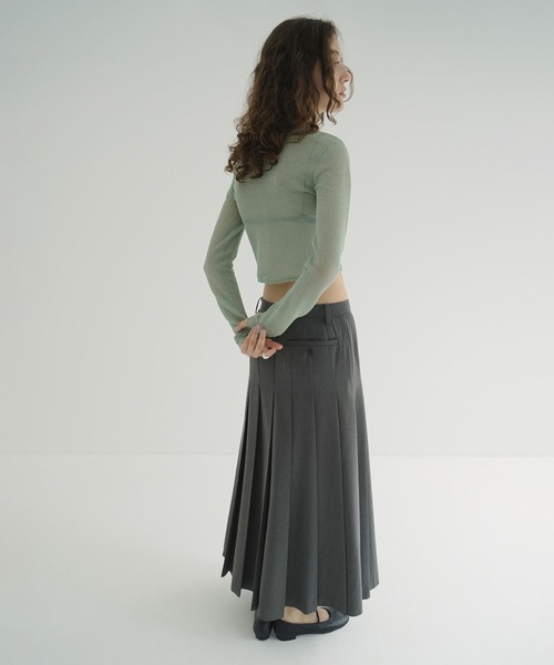 セール】SHEER ROLLED EDGE KNIT CARDIGAN（カーディガン/ボレロ