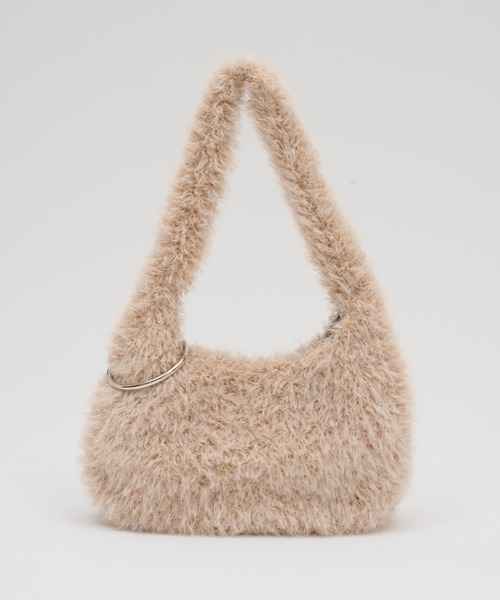 CIAOPANIC TYPY（チャオパニックティピー）の「BIGカラビナ付きワンハンドルボアBAG（トートバッグ・レディース・グレー/オフホワイト/イエロー/サックスブルー・ONE SIZE）」の8枚目の写真