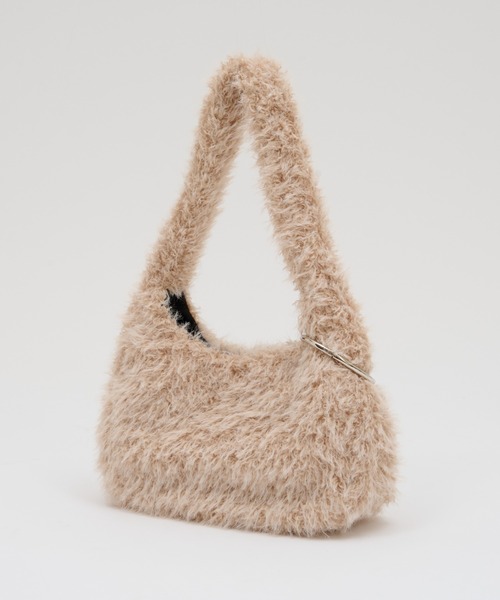 CIAOPANIC TYPY（チャオパニックティピー）の「BIGカラビナ付きワンハンドルボアBAG（トートバッグ・レディース・グレー/オフホワイト/イエロー/サックスブルー・ONE SIZE）」の11枚目の写真