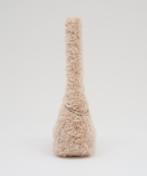 CIAOPANIC TYPY（チャオパニックティピー）の「BIGカラビナ付きワンハンドルボアBAG（トートバッグ・レディース・グレー/オフホワイト/イエロー/サックスブルー・ONE SIZE）」の12枚目の写真