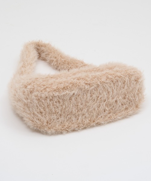 CIAOPANIC TYPY（チャオパニックティピー）の「BIGカラビナ付きワンハンドルボアBAG（トートバッグ・レディース・グレー/オフホワイト/イエロー/サックスブルー・ONE SIZE）」の14枚目の写真