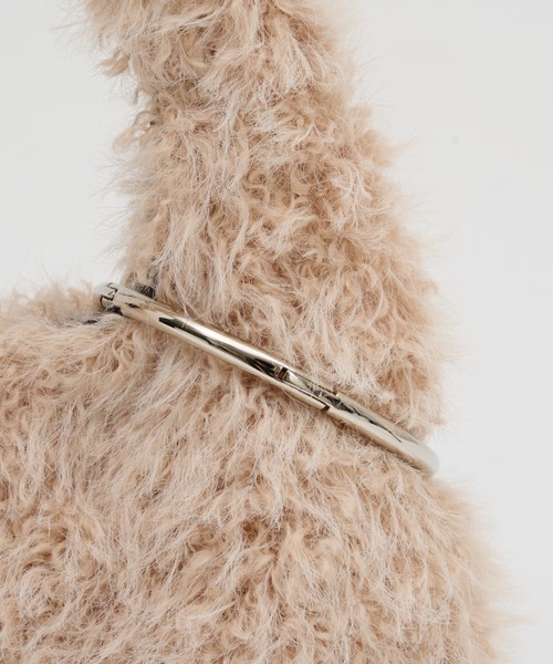 CIAOPANIC TYPY（チャオパニックティピー）の「BIGカラビナ付きワンハンドルボアBAG（トートバッグ・レディース・グレー/オフホワイト/イエロー/サックスブルー・ONE SIZE）」の15枚目の写真