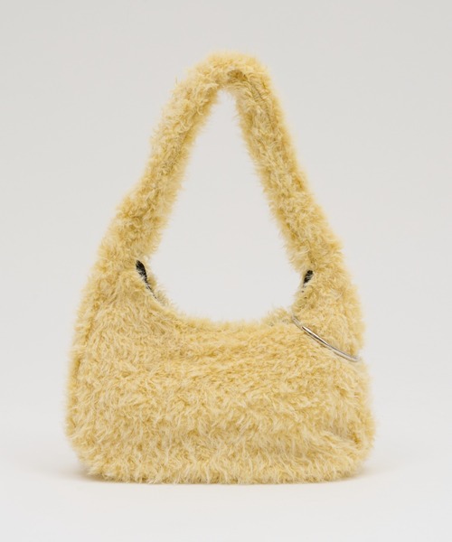 CIAOPANIC TYPY（チャオパニックティピー）の「BIGカラビナ付きワンハンドルボアBAG（トートバッグ・レディース・グレー/オフホワイト/イエロー/サックスブルー・ONE SIZE）」の17枚目の写真