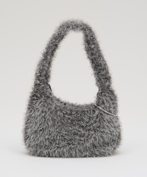 CIAOPANIC TYPY（チャオパニックティピー）の「BIGカラビナ付きワンハンドルボアBAG（トートバッグ・レディース・グレー/オフホワイト/イエロー/サックスブルー・ONE SIZE）」の19枚目の写真