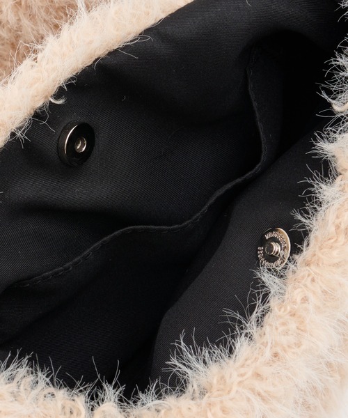 CIAOPANIC TYPY（チャオパニックティピー）の「BIGカラビナ付きワンハンドルボアBAG（トートバッグ・レディース・グレー/オフホワイト/イエロー/サックスブルー・ONE SIZE）」の10枚目の写真