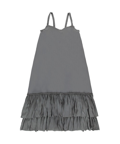 ALEXIA STAM（アリシアスタン）の「Frilled Maxi Sleeveless Dress/ ヴィンテージフリルワンピ（ワンピース・レディース・ピンク/チャコールグレー・M/S）」の12枚目の写真