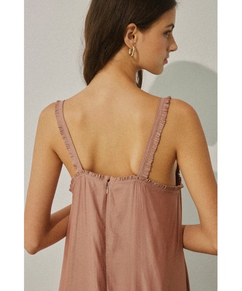 ALEXIA STAM（アリシアスタン）の「Frilled Maxi Sleeveless Dress/ ヴィンテージフリルワンピ（ワンピース・レディース・ピンク/チャコールグレー・M/S）」の22枚目の写真