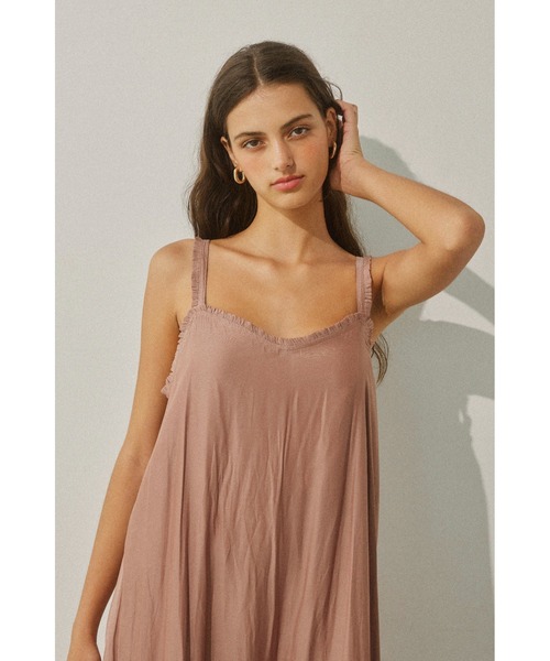 ALEXIA STAM（アリシアスタン）の「Frilled Maxi Sleeveless Dress/ ヴィンテージフリルワンピ（ワンピース・レディース・ピンク/チャコールグレー・M/S）」の11枚目の写真