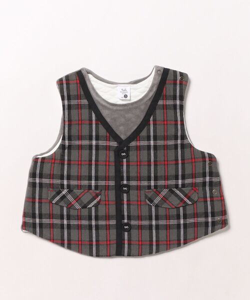 RAGMART（ラグマート）の「ドレッシーベスト（ベスト・キッズ・ストライプ/チェック・S/M）」の2枚目の写真