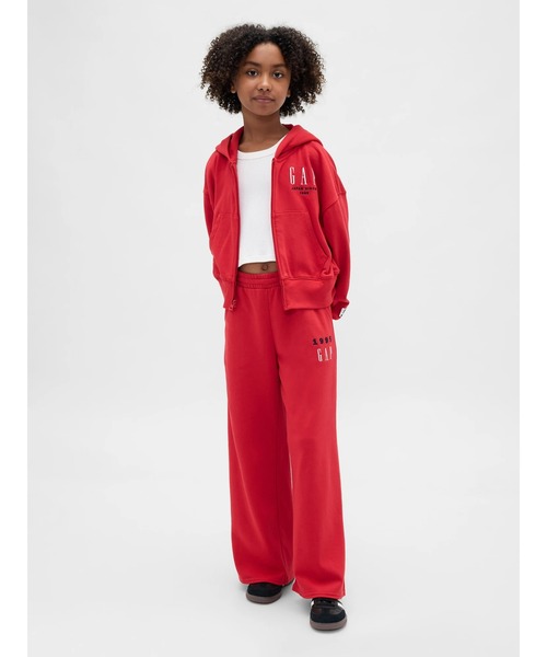 GAP（ギャップ）の「30th アニバーサリー フレンチテリー GAPロゴ バギースウェットパンツ（キッズ）（スウェットパンツ・キッズ・レッド/ネイビー/アイボリー/グレー・120cm/160cm/130cm/140cm/150cm）」の16枚目の写真