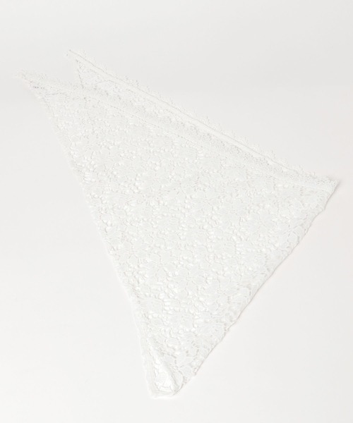 LOWRYS FARM(ローリーズファーム)の「レーススカーフ 579518(バンダナ/スカーフ・レディース・ブラック/オフホワイト・FREE)」の6枚目の写真