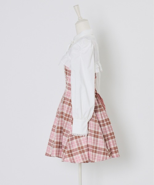 セール】Melty Cafe Check ワンピース（ワンピース）｜mellfy memory