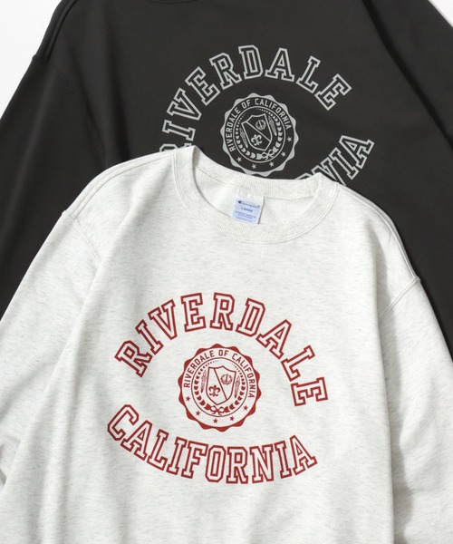 Champion(チャンピオン)の「Champion/チャンピオン コットンUSA 裏毛 カレッジロゴ スウェット トレーナー/レディース メンズ(スウェット・メンズ・ダークグリーン/グレー/ネイビー/スミクロ/オートミール/ブルー系その他/オフホワイト/ホワイト系その他/ライトイエロー/ブラック系その他・M/L/XL)」の6枚目の写真