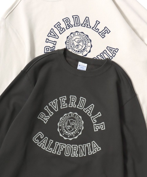 Champion(チャンピオン)の「Champion/チャンピオン コットンUSA 裏毛 カレッジロゴ スウェット トレーナー/レディース メンズ(スウェット・メンズ・ダークグリーン/グレー/ネイビー/スミクロ/オートミール/ブルー系その他/オフホワイト/ホワイト系その他/ライトイエロー/ブラック系その他・M/L/XL)」の4枚目の写真
